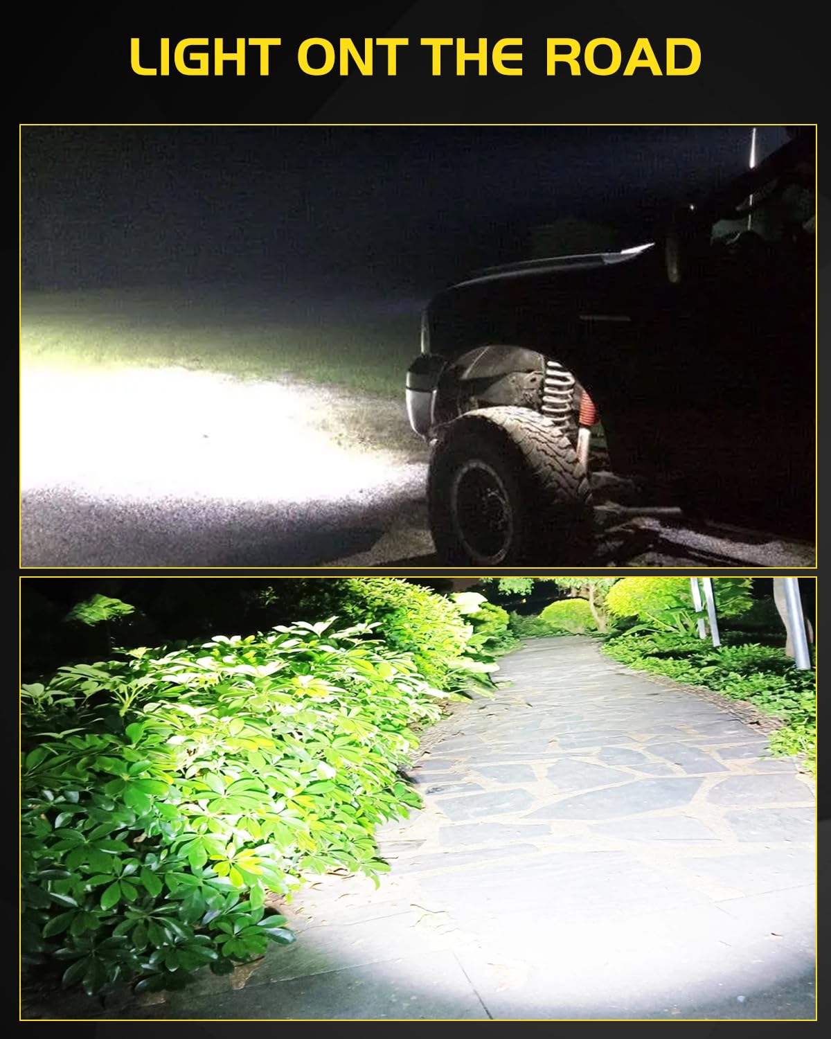 Dinfu Phare De Travail Led Tracteur 2 X 126W 4 "LED Projecteur Ronde Phares Longue