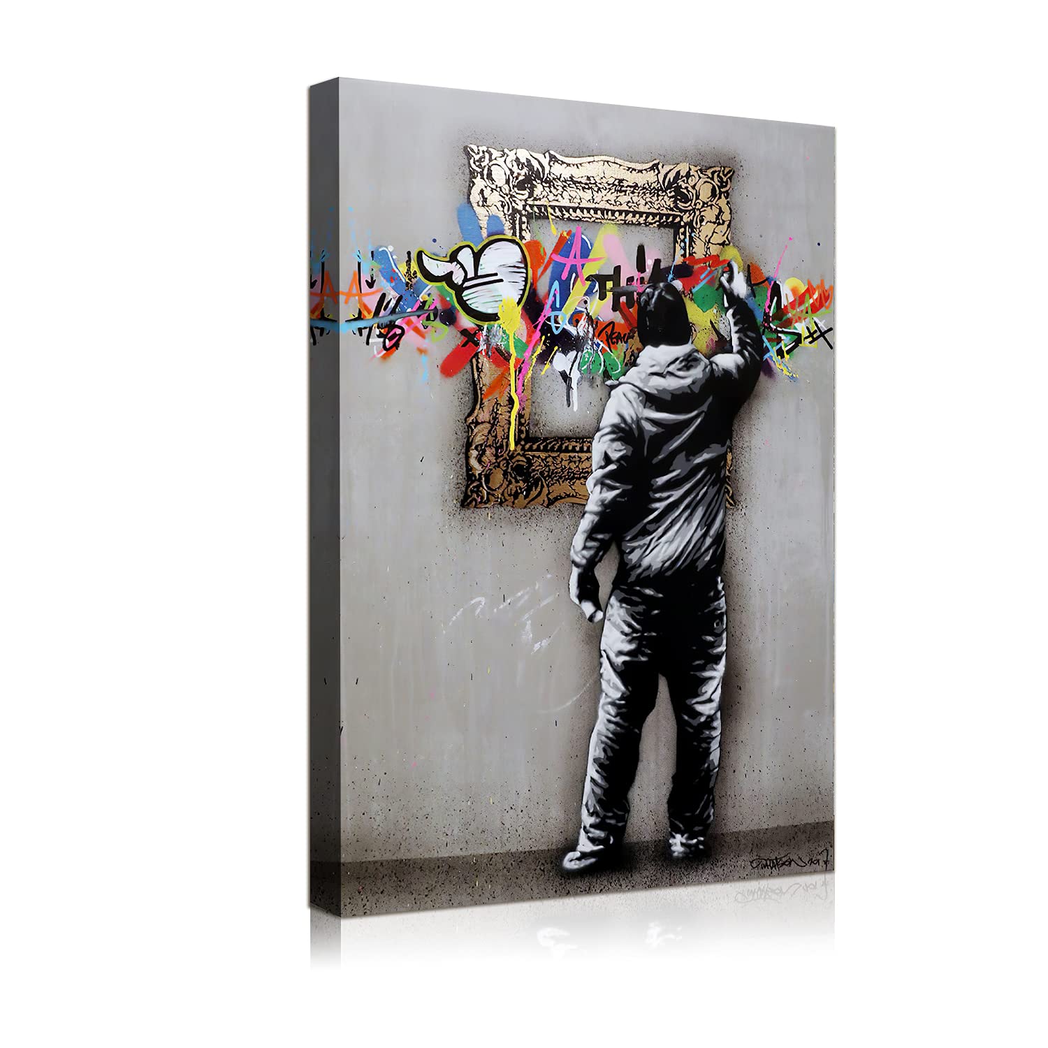 Amazon.co.jp: バンクシー アートパネル Banksy ストリート ディズニー