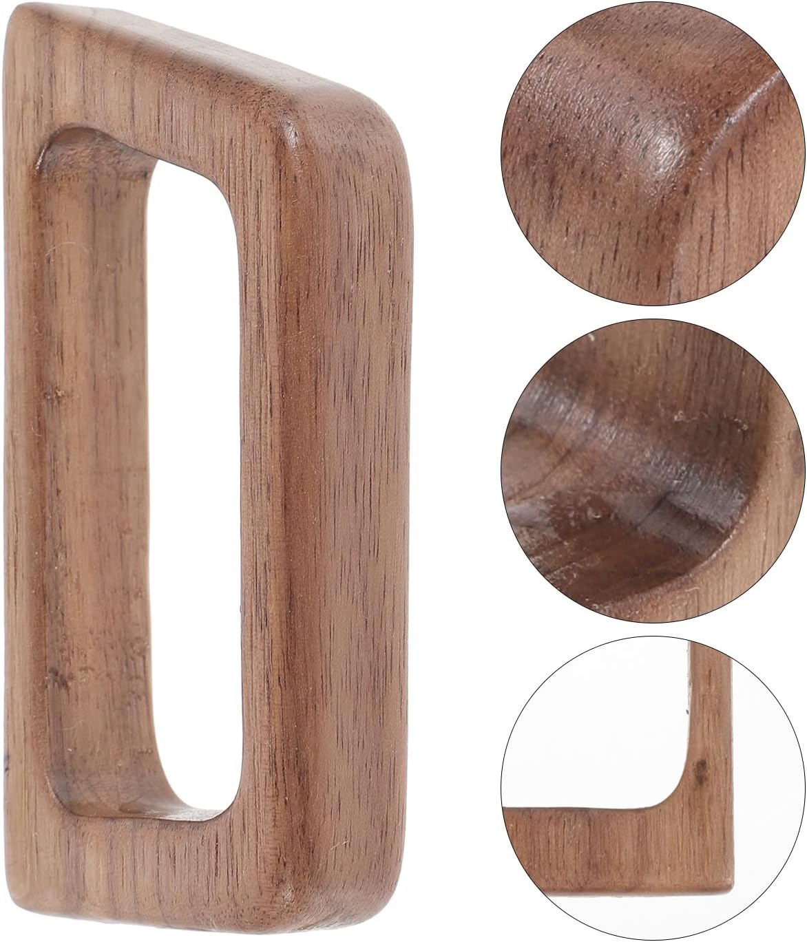 OSALADI Wooden Tea Cup Handle Replacement Mug Grip Heat Resistant Easy Install Coffee Cup Handle Accessory for Home Kitchen 3.14X1.45X0.59In