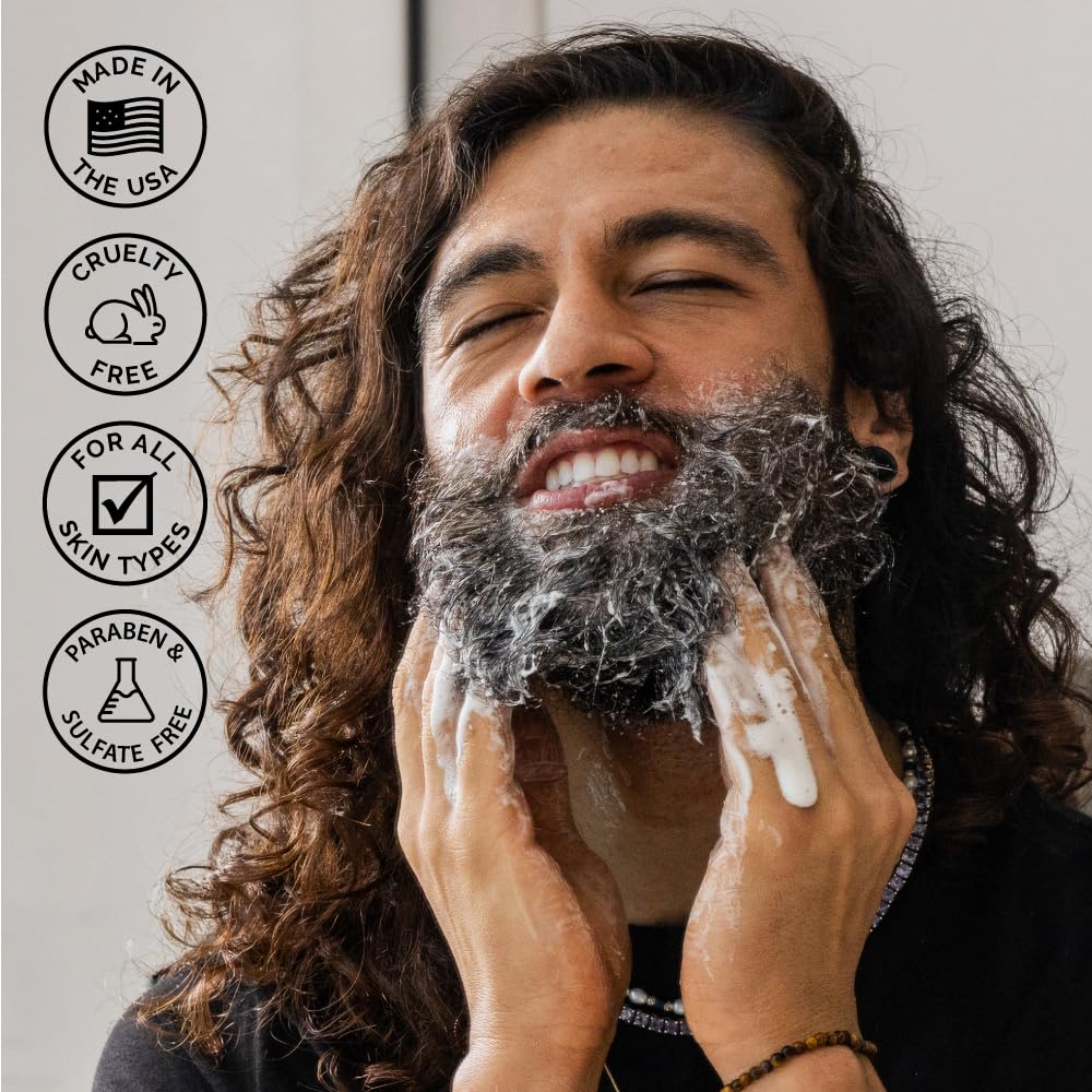 ZEUS Beard Wash Set for Men, Shampoo & Conditioner Duo with Green Tea & Essential Oils, Hydrates, Softens & Strengthens Beard Hair (Made in USA) Vanilla Rum - Image 4
