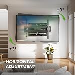 TV Wall Mount for 32-65 Inch, Mount with Swivel and Tilt, Full Motion TV Bracket with Articulating Dual Arms, Fits 16inch Studs, Max VESA 400X400 mm