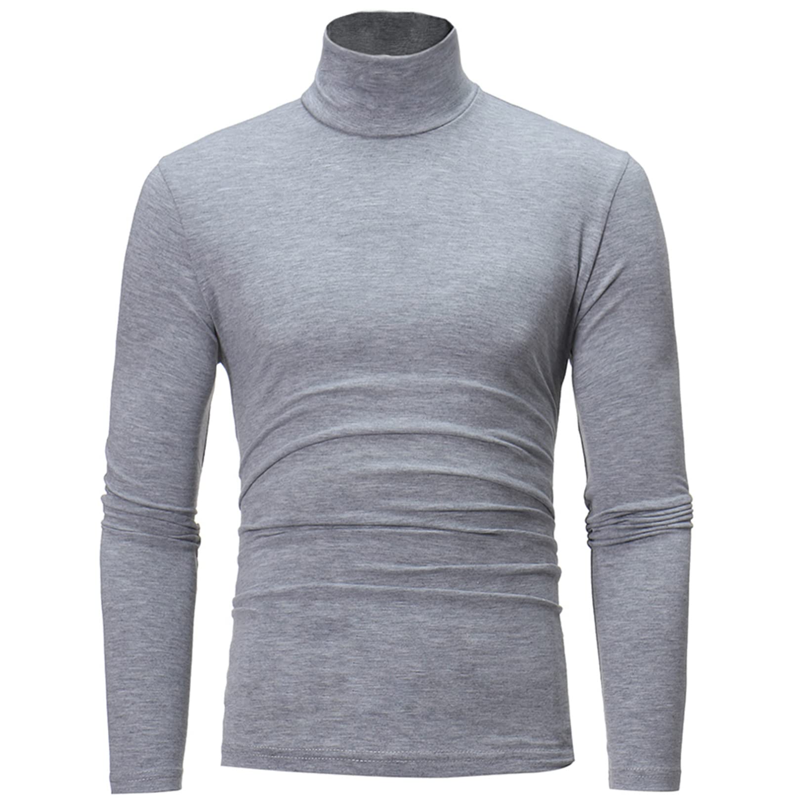 iiniim Thermals for Men Cold Weather Long Sleeve Turtle Mock Neck Undershirt Base Layer Shirts