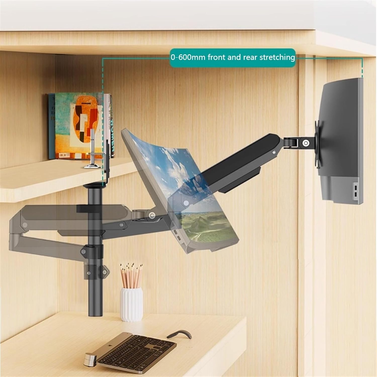 Electric screwdriver，Power Screwdriver with， Tiltable Dual Monitor Desk Mount Monitor Stand