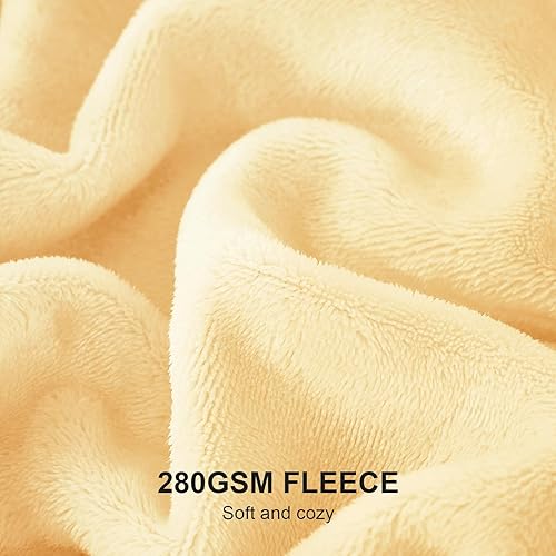 Vista 180 de Hansleep Manta de vellón tamaño individual, color verde azulado, suave y acogedora manta de franela mullida para cama, sofá, viajes, campamento