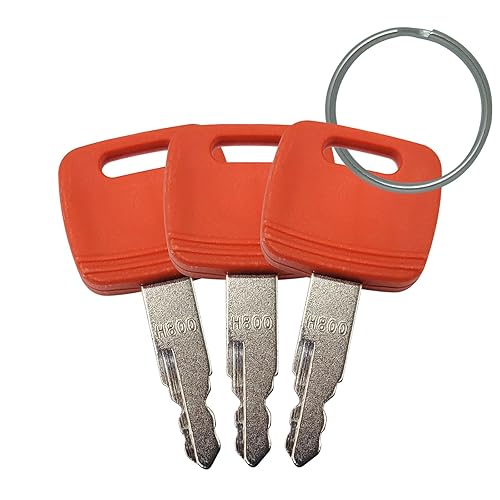 H800 4286465 At147803 At194969 Reemplazo de llaves de encendido para excavadora John Deere Hitachi Bulldozer (3 unidades)