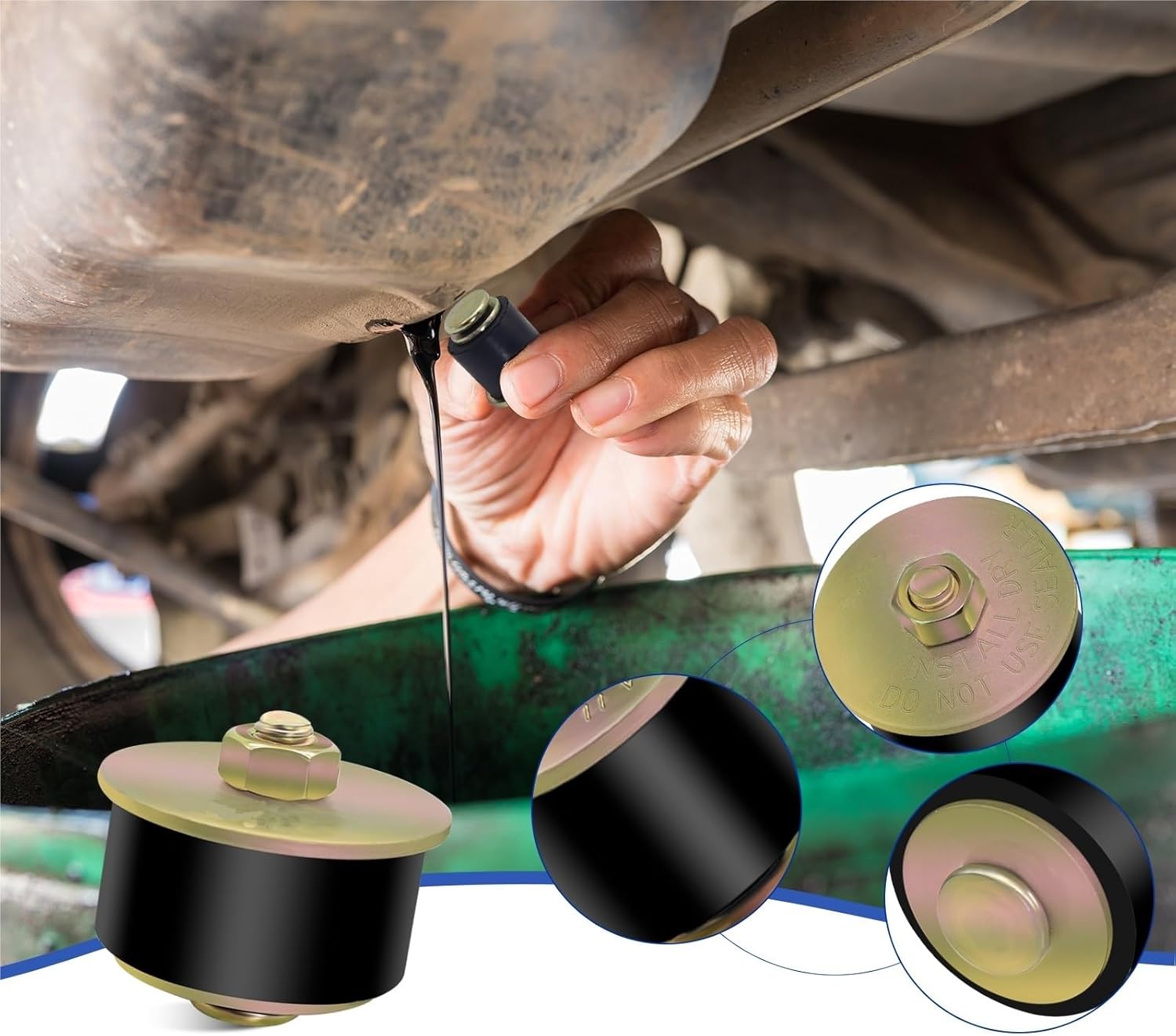 Rubber Expansion Plug 2pcs Automotive Engine Expandable Freeze Rubber Plugs for Vehicle and Other Vehicles