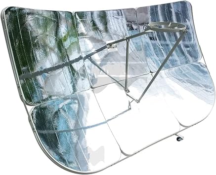 Solar Cooker Stove Kits, 2300W Solar Cooker Outdoor Rectangular Portable Sun Reflective Heaters Solar Powered Stove Oven for Outdoor Hiking Picnic Camping