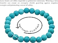 Vista 568 de Amazing Gemstone Pulsera de cristal para mujeres y hombres, pulsera de cristal curativo de protección, pulsera elástica con cuentas de piedras