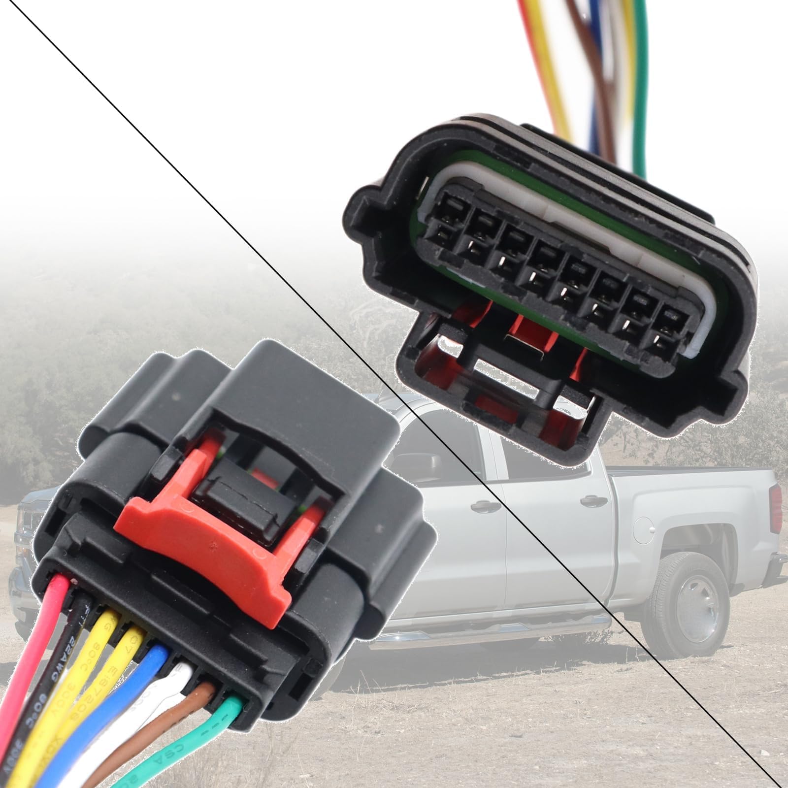 Black 1-1718806 female way Housing/Mass Air Flow Connector, For