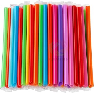 LAVISH Multicolor Jumbo Smoothie Straws 25 Pcs