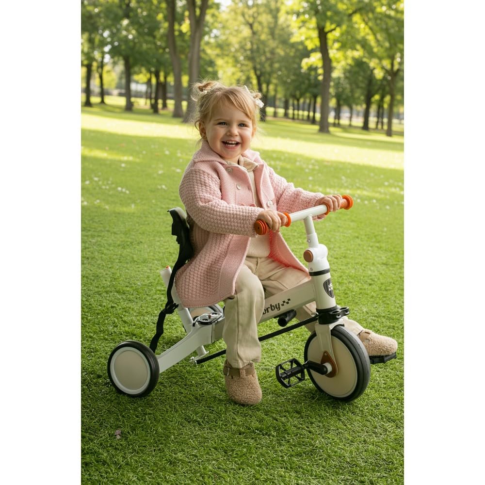 Interbaby Norby: 5 in 1 Dreirad und Laufrad mit Verdeck, 1 bis 5 Jahre