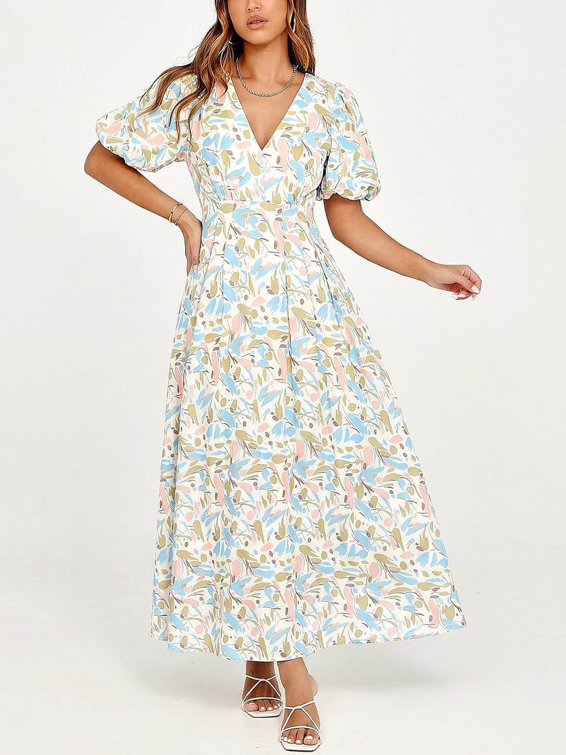 Women's Summer Floral Maxi Dress Spring Wedding Guest Dress 2026 - Image 2