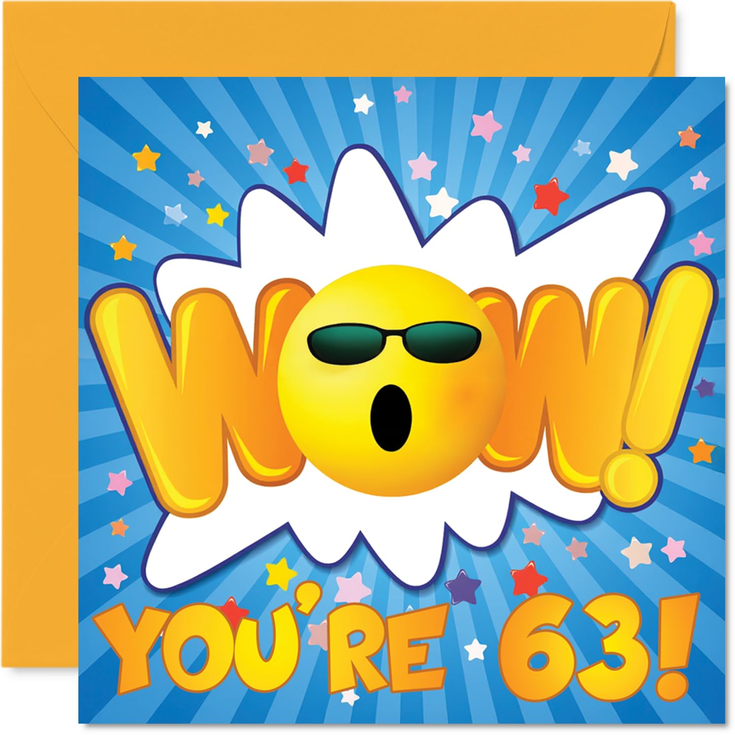 63rd Birthday Cards for Women and Men, WOW