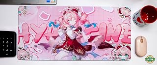 Credit Printing & Merchandise | Honkai Star Rail | HSR | XXL Mouse Pad (280 x 580 x 3 mm) / Small Mouse pad (220 x 175 x 3 mm) Gaming, Office, Personal Use | Fanmade (Hyacine, XXL)