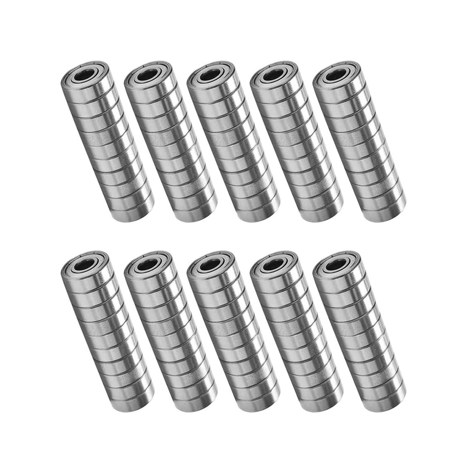 Rodamientos, 100 Uds rodamientos de Bolas monopatín versátil en Miniatura Acero al Carbono Sellado for cortacésped Patines