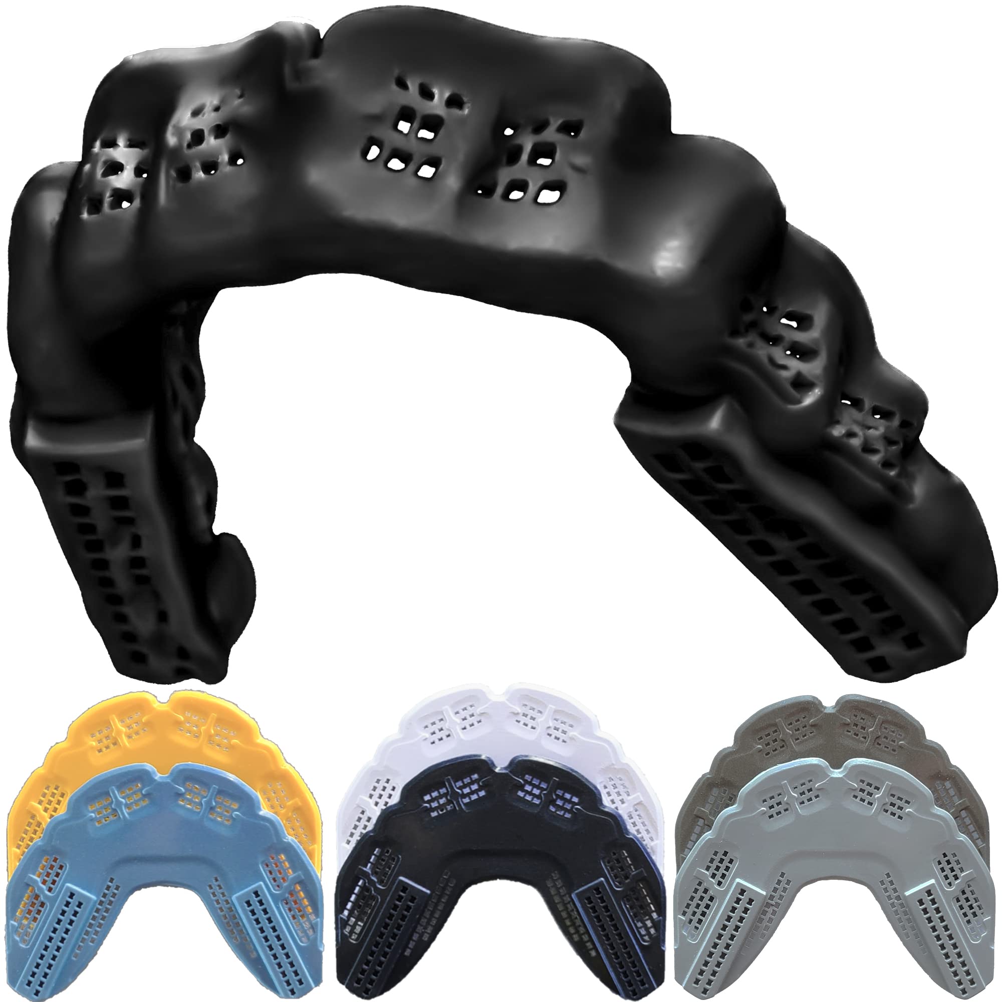 (Imcomplete) Bulletproof Kevlar: The Thinnest MMA Boxing Mouth Guard is 3X Stronger! Fighting Mouthguard Mouthpiece Mouth Piece Muay Thai Karate Taekwondo Martial Arts Sparing Wrestling BJJ Jiu Jitsu Adult Youth