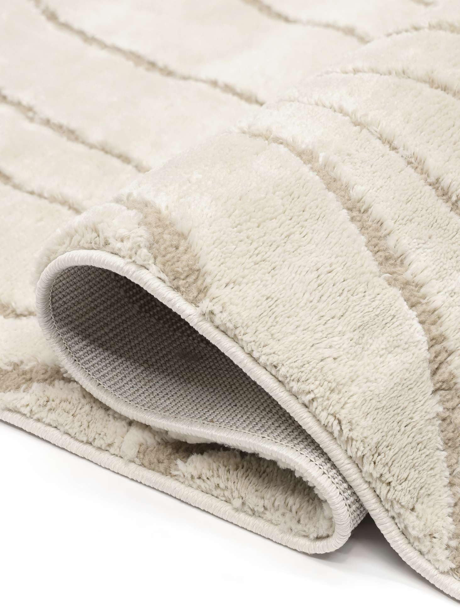 RugVista Bahia, Tappeto, Moderni, 240 x 340 cm, Rettangolare, Pelo medio, Soggiorno, Camera da letto, Lavabile solo a secco, oeko_tex_100, Bianco crema/Beige