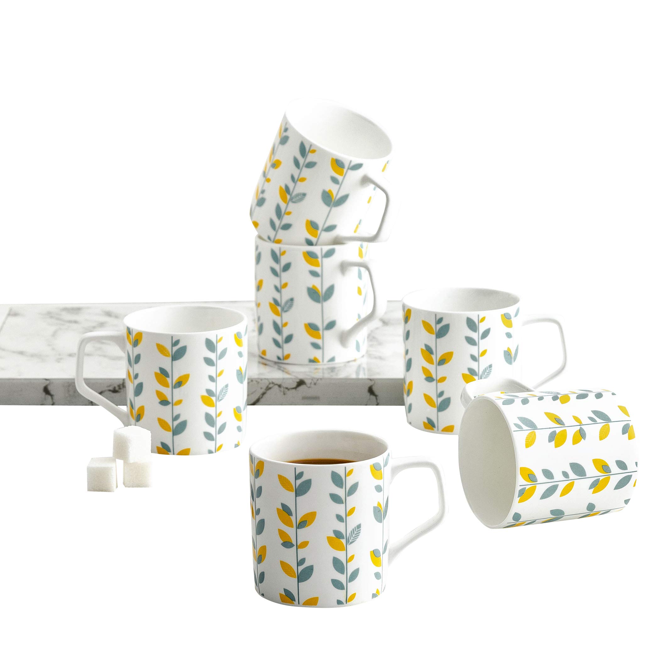 Home Centre Bone China Mandarin-Malhar Printed Coffee Mug - Set Of 6, 230 milliliter (B07XVLNRP4) Amazon Price History, Amazon Price Tracker