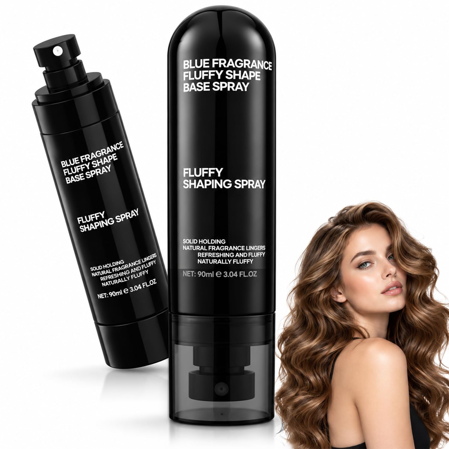 Timeno Peach‑Scented Volumizing Setting Spray, Lightweight Hair Styling Spray for Bouncy Fuller‑Looking Hair, Long‑Lasting Hold Hair Shaping Spray for All Hair Types, 1pc