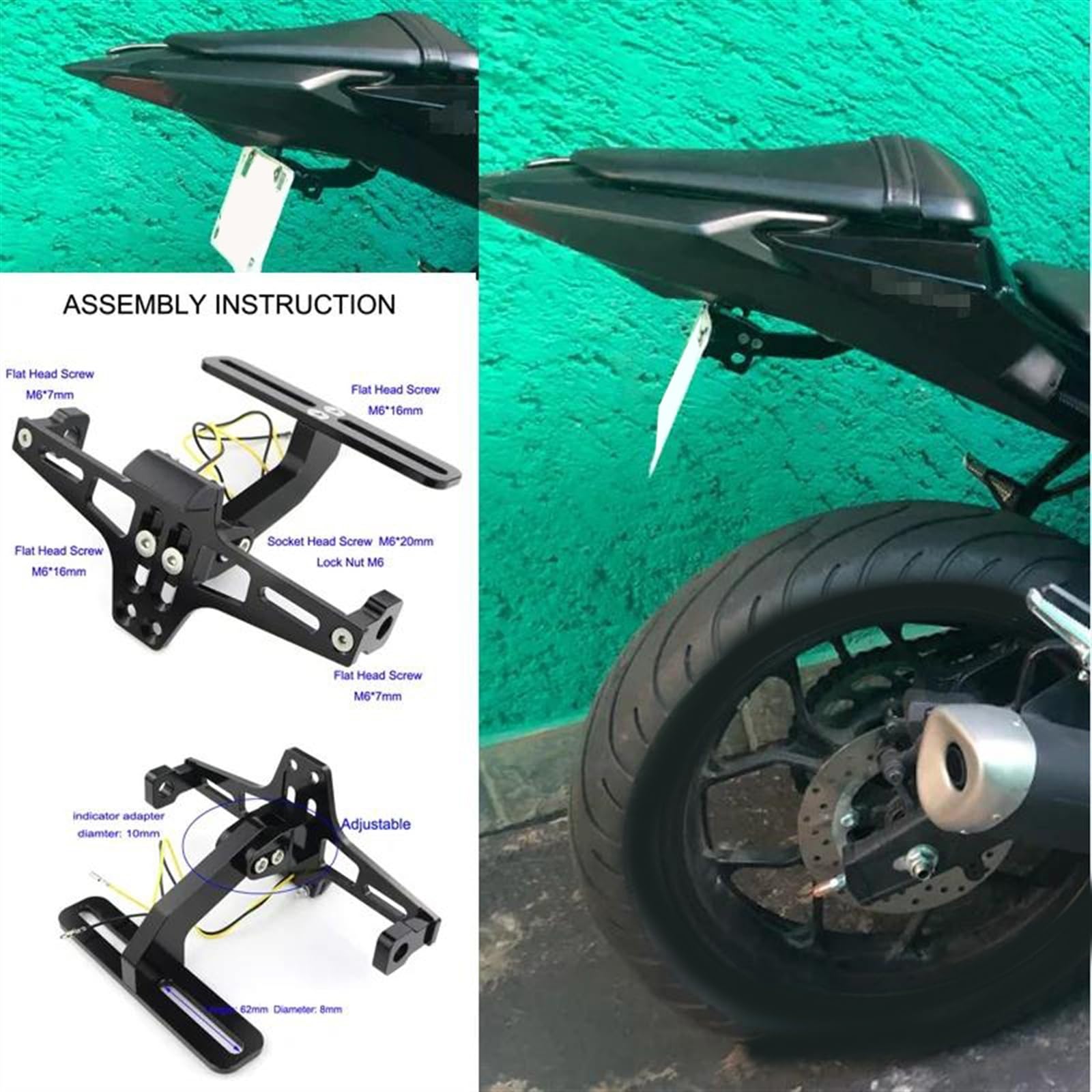 Fender Eliminator Kit Voor Suzuki Bandit GSF1200 1996 1997 1998