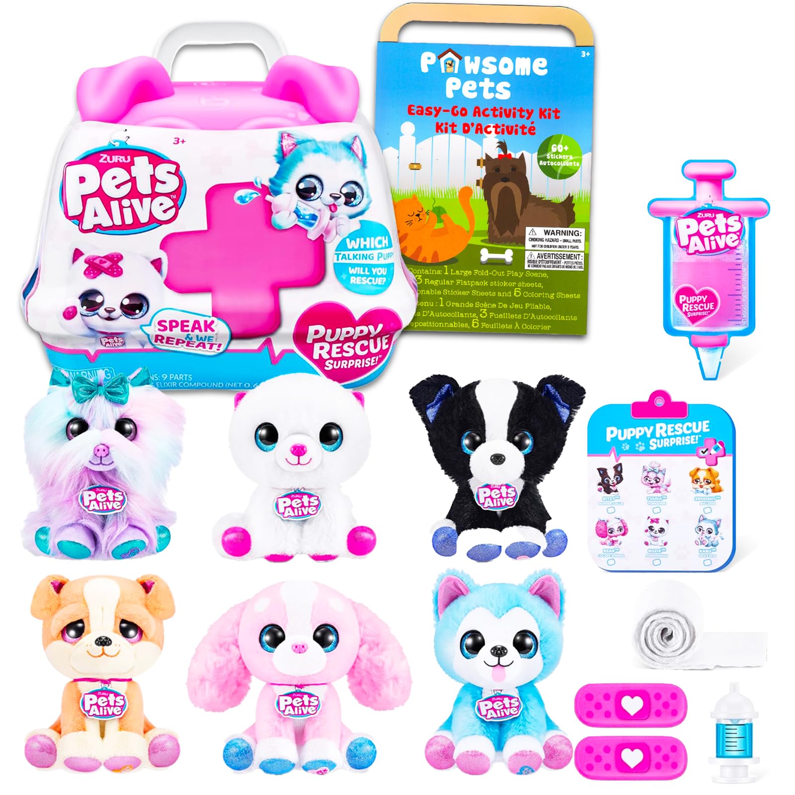 Zuru Pets Alive Pet Shop Surprise Interactive Plush Bundle
