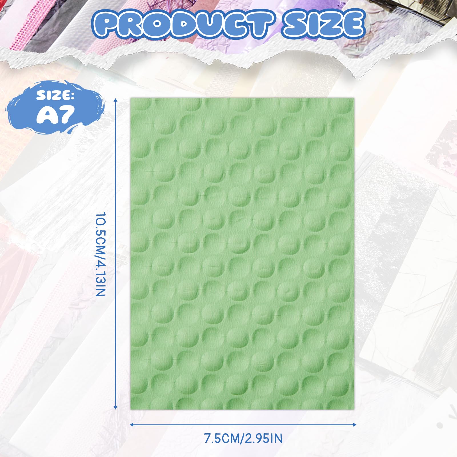 A7 Scrapbook Paper Kit - 208 Sheets of Textured Paper -2 A7 Scrapbook Paper Kit - 208 Sheets of Textured Paper -2