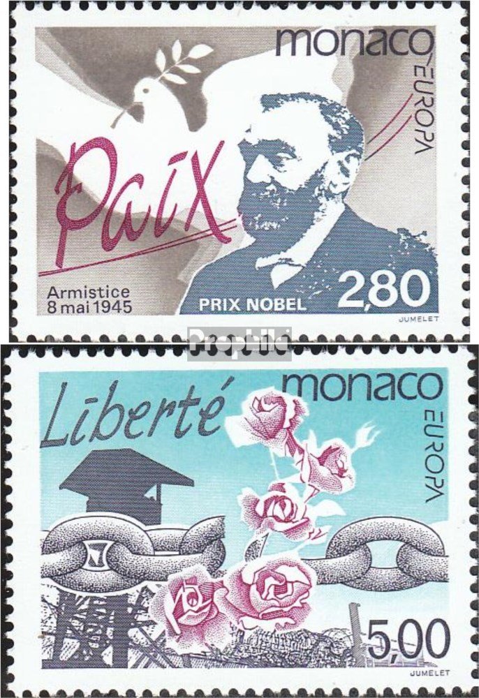 Monaco 1995 – Timbres Paix Et Liberté 2230-2231, édition Complète, Neuf MNH, Prophila Collection