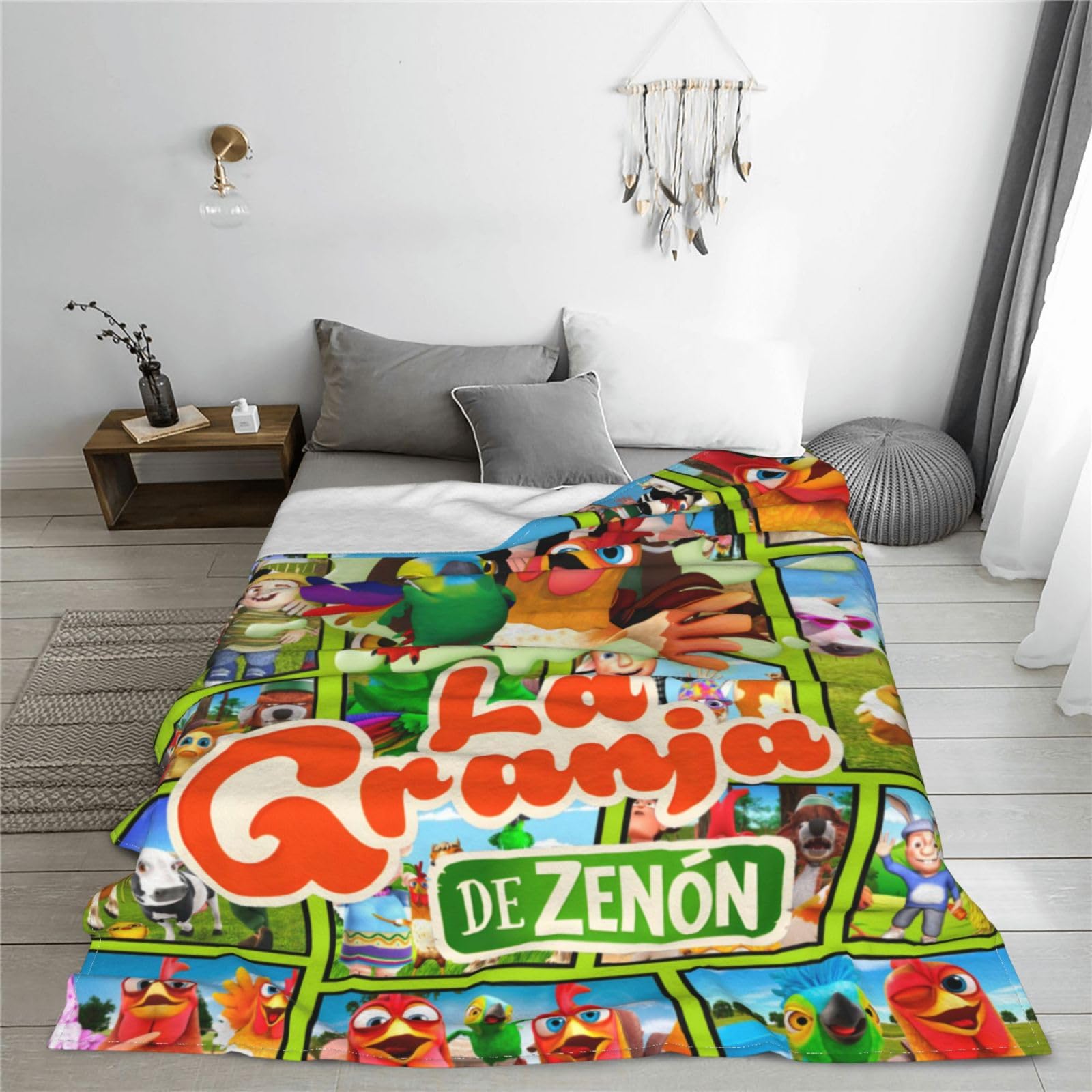 Tractor Juguete 1pc Manta De Franela Con Estampado De Tractor De