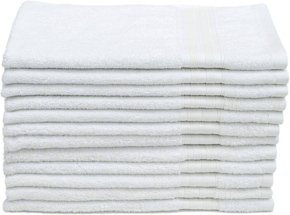 VANME 100 Cotton Hand Towels for Bathroom, EssuieMains