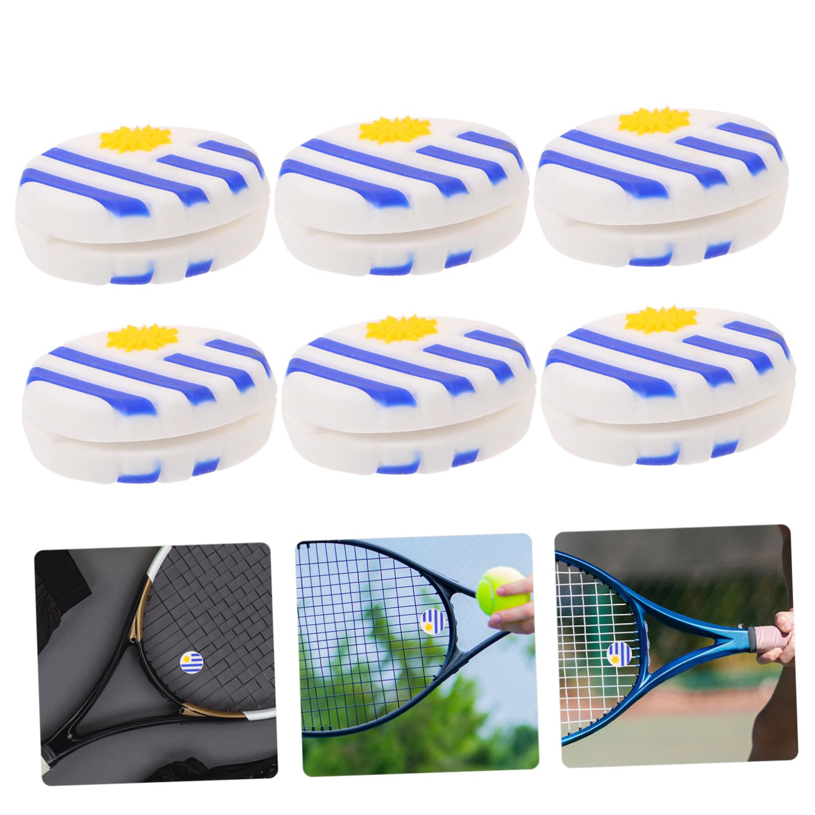ibasenice Ammortizzatore per Racchetta da Tennis Smorzatore Assorbitori Racchette Racconcette da Tennis Ammortizzatore da Tennis Gel di Silice
