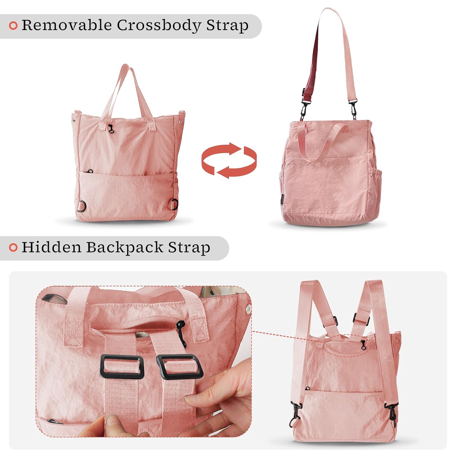 Bolsa tiracolo feminina de viagem com compartimento para laptop e academia, bolsas de ombro, caminhadas, trabalho, rosa, carry on, Bolsa de viagem 3 em 1: mochila, bolsa… em promoção! Veja a oferta e mais achadinhos de Bolsas 3 Hoje é o melhor dia para comprar Bolsa tiracolo feminina de viagem com compartimento para laptop e academia, bolsas de ombro, caminhadas, trabalho, rosa, carry on, Bolsa de viagem 3 em 1: mochila, bolsa… com aquele preço maroto! Promoção! Aproveite a oferta! 3