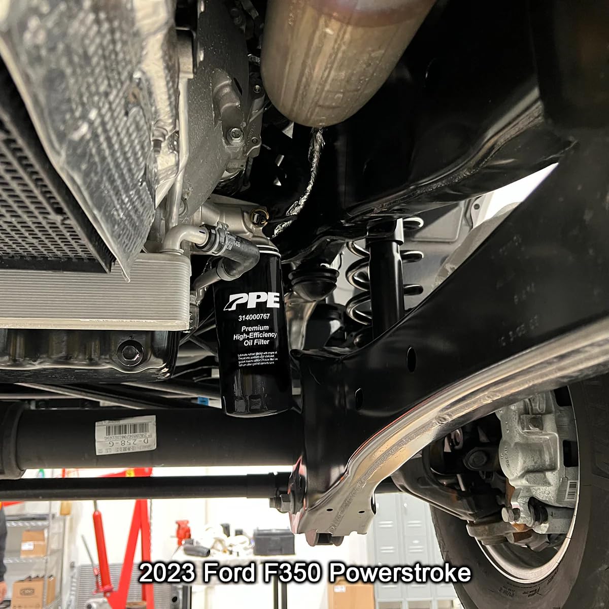 Pacific Performance Engineering Premium High-Efficiency Engine Oil Filter compatible with 2011-2024 Ford Superduty 6.7L Power Stroke