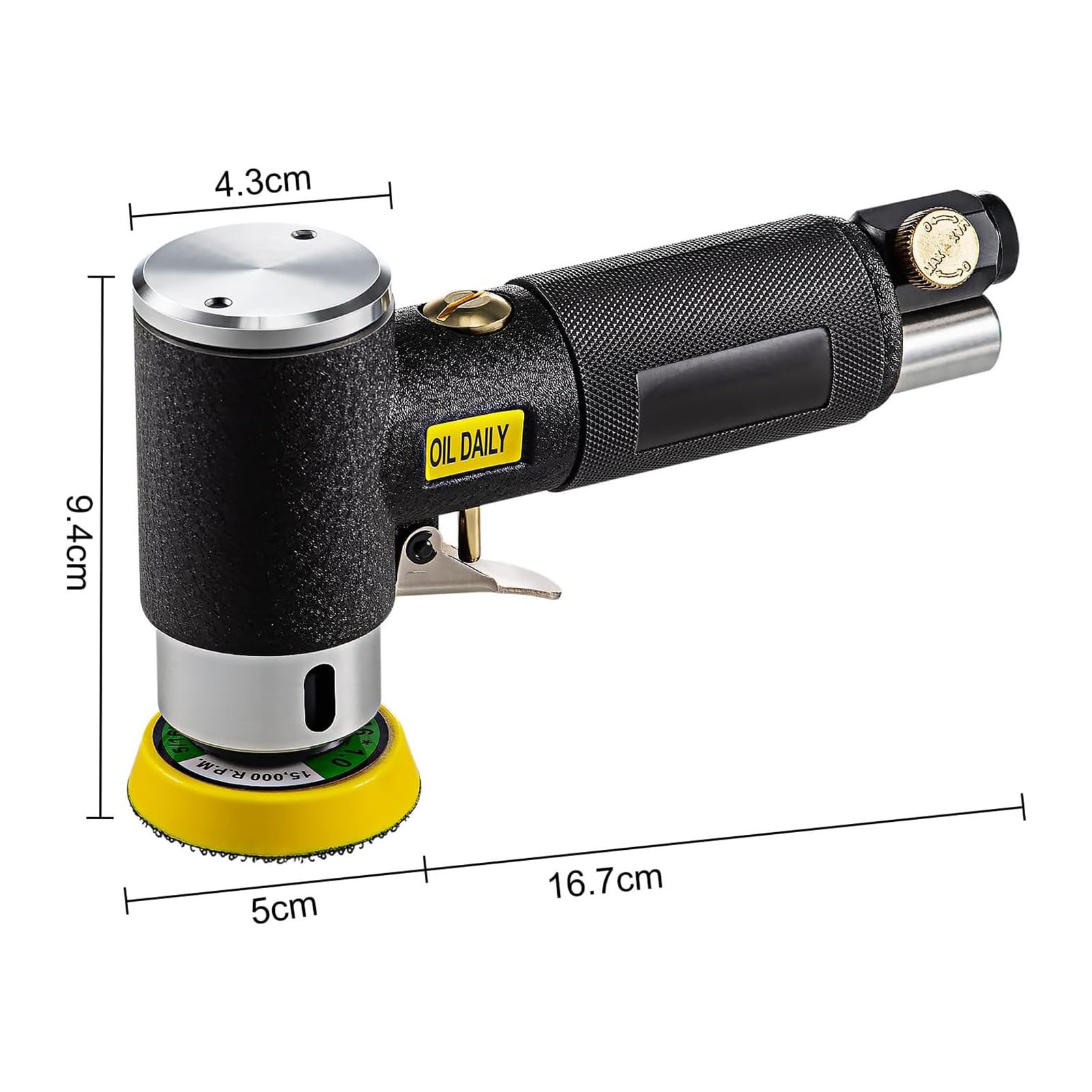 AllRight Mini-Poliermaschine Dual Action Auto-Poliermaschine Variable Geschwindigkeit Polierschwamm-Set für Auto, Boot, Motorrad 220v High Performance Exzenter-Poliermaschine mit Polierzubehör-Set