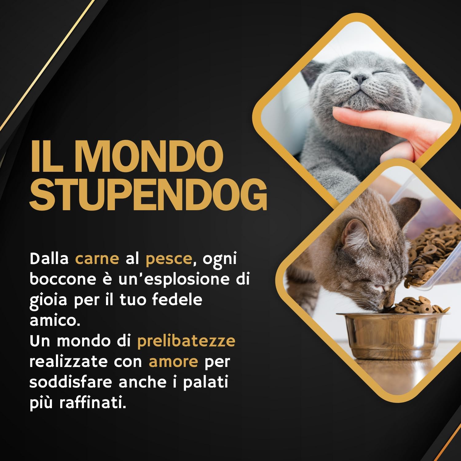 Stupendog StupenCat per Gatti 20 kg - Crocchette Gatto Adulto Manzo e Pollo - Croccantini Gatto da Mantenimento, Cibo Secco per Gatti