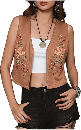 トップス EAPHI EMBROIDERY CORD VEST EMBROIDERY CORD VEST