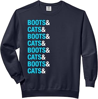 Boots & Cats | Funny EDM Rave Festival Techno Comfort Colors Adult Sweatshirt