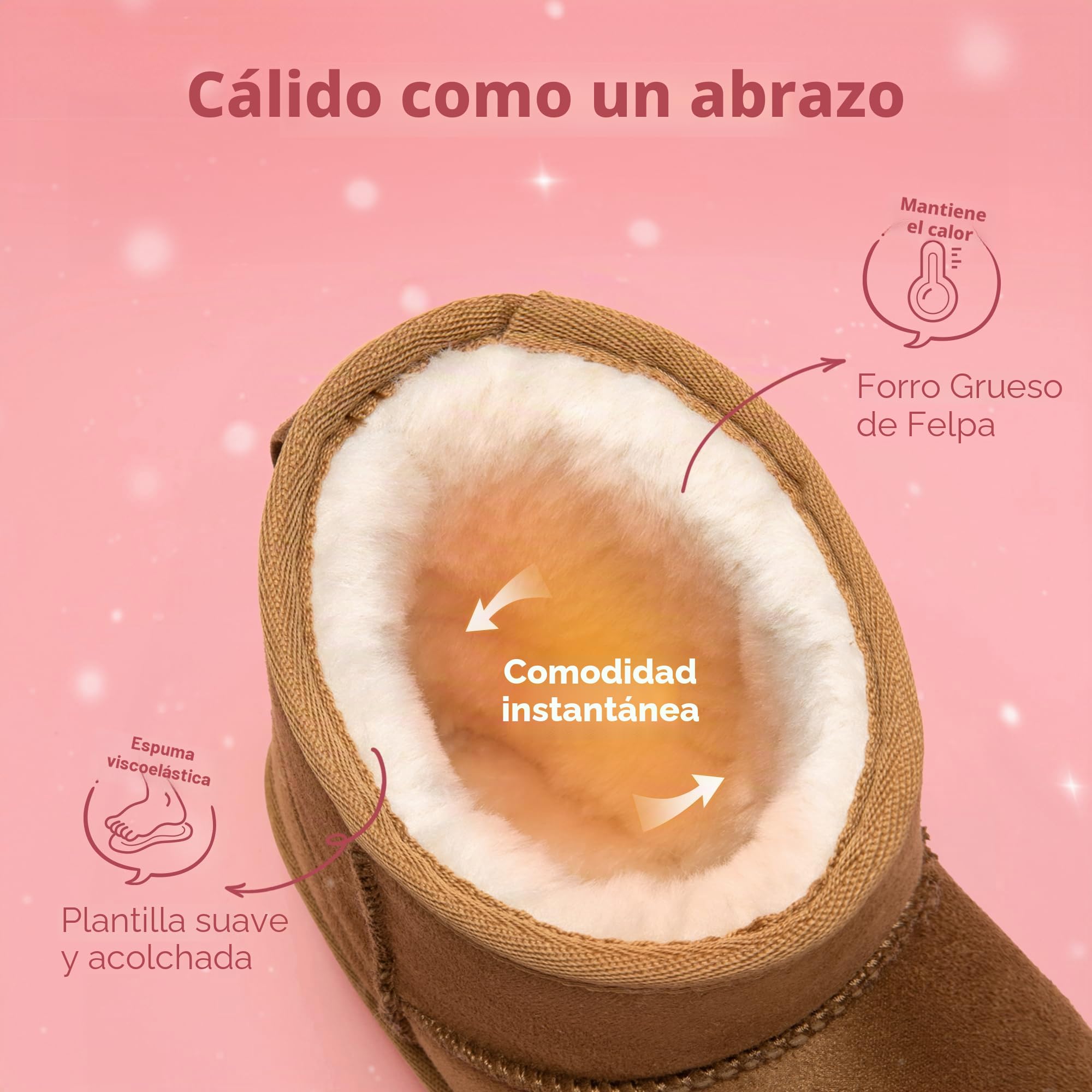 DREAM PAIRS Botas para Niñas Botas para Niños Zapatos de Nieve Clásicos de Bajo