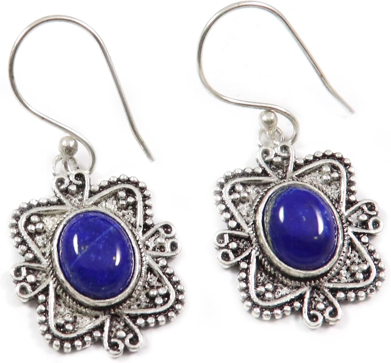 Opal Lab-Created Garnet Carnelian Gemstone 925 Sterling Silver Drop/DangleEarring Handmade Jewelry Goyal Exports SEG189