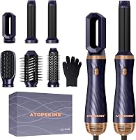 Atopskins 6 az 1-ben Forrólevegős Hajformázó Készlet - Hajszárító Kefe Automata Hajgöndörítővel, Hajegyenesítő, Dúsító és Styler Funkciók 1