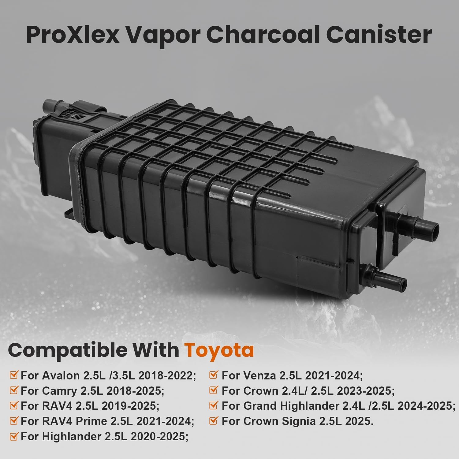 77740-06240 vapor charcoal canister compatible with toyota rav4 highlander camry avalon venza crown 2.5l 2018-2025 evap vapor canister replaces# 77740-33240
