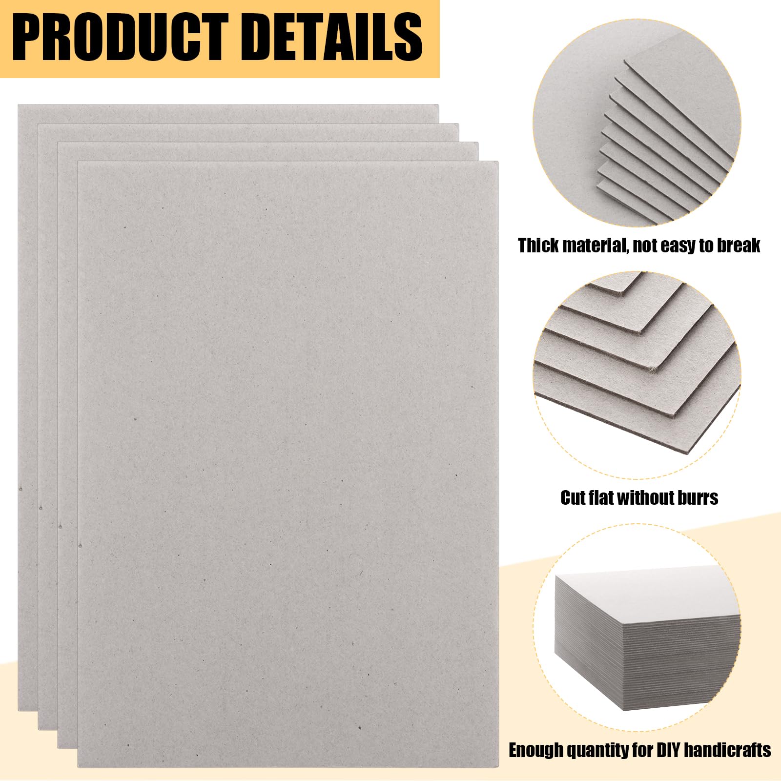 50 pezzi A4 cartone grigio