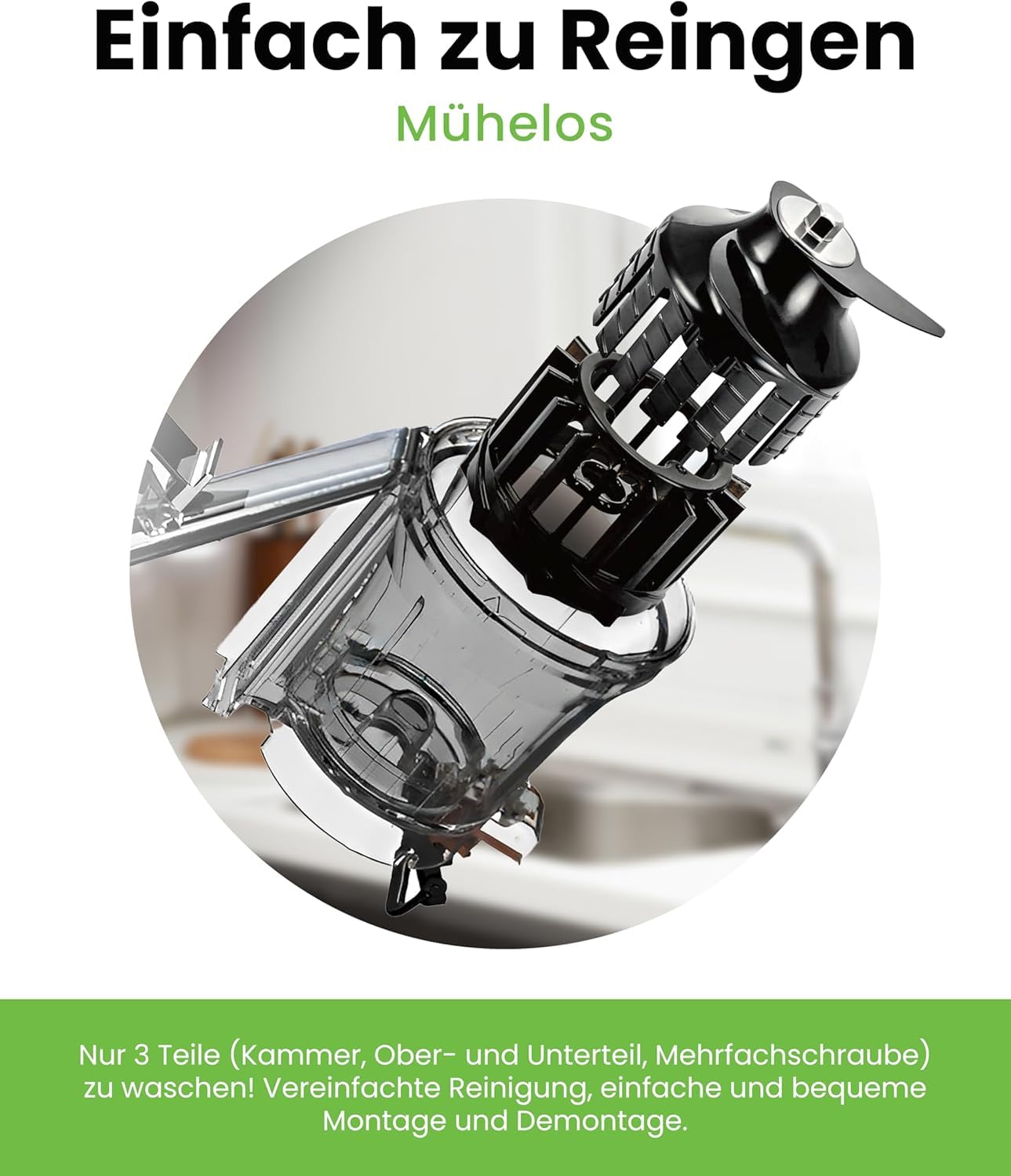Hurom Slow Juicer | Entsafter Gemüse und Obst | H400 | Leicht zu Reinigen & Leiser Motor Elektrischer Entsafter mit großem Behälter und Siebfilter 2L | 150 Watt | BPA Frei | Schwarz