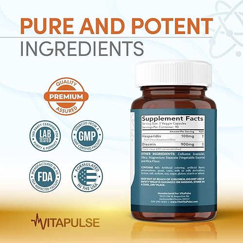 Miniatura 6 de Hesperidin Plus 1000mg por porción (180 cápsulas vegetarianas) - Suministro para 90 días