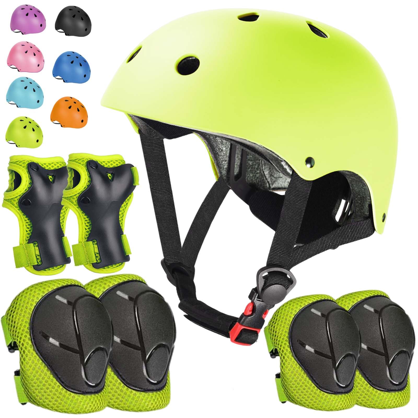 Kids Bike Helmet Set Adjustable Helmet for Ages 3-15 Kids Toddler Boys Girls Youth, Multi-Sport Bicycle Skateboarding Football Rollerskating Scooter Rollerblade Balance Bike Helmets : Sports & Outdoors
