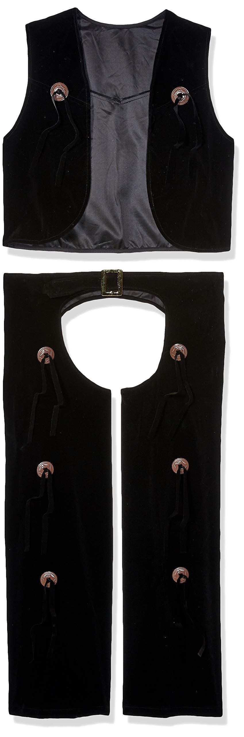 Forum Novelties Men's Wild West Cowboy Vest and Chaps Costume Set