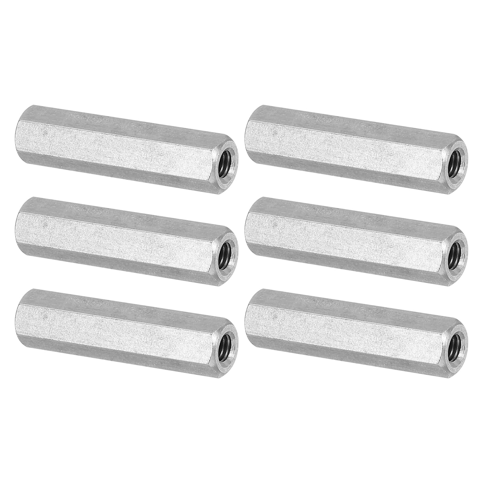 PATIKIL M4 x 0.7-Pitch 304 Stainless Steel Hex Coupling Nuts