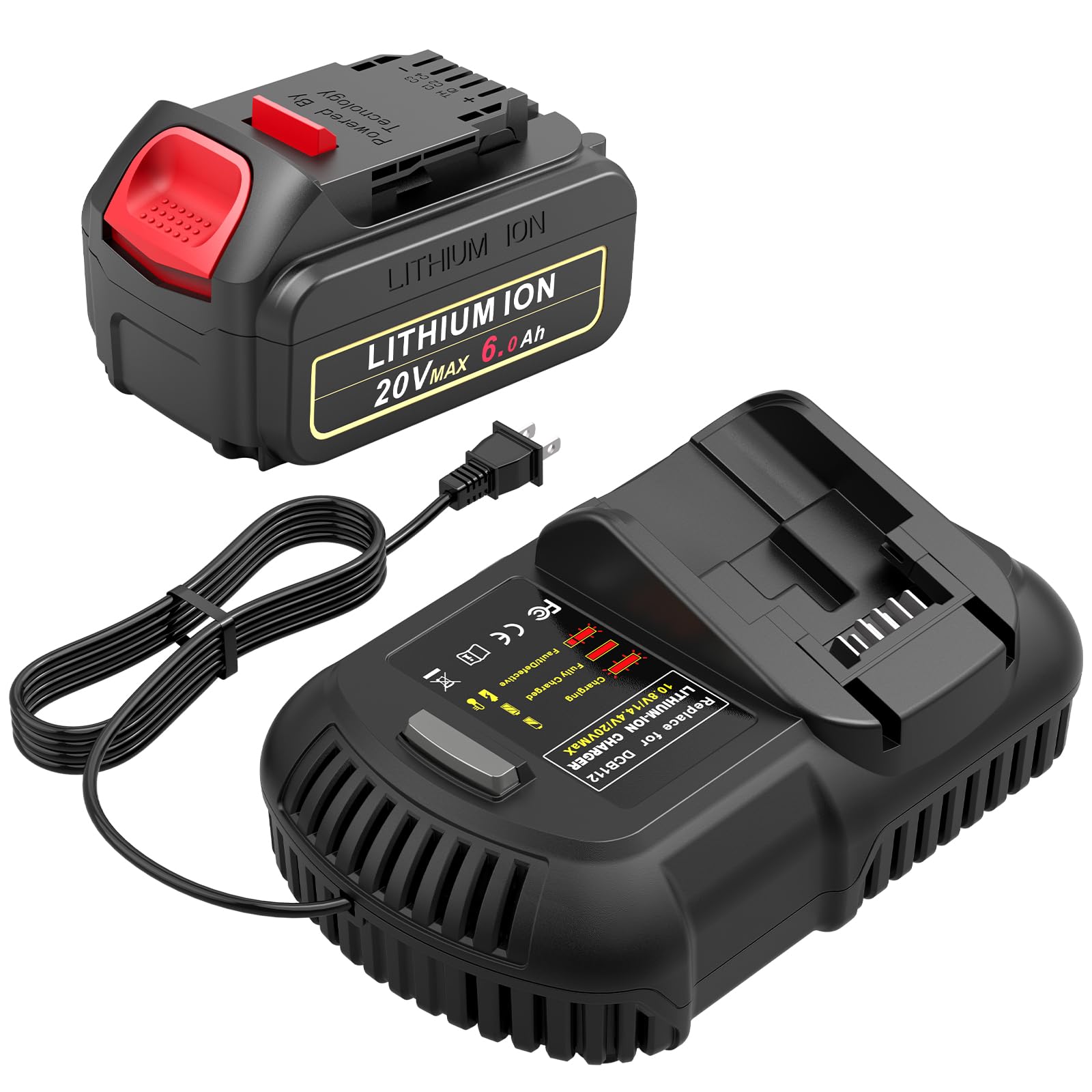 20v 6000mah Replace Long Lasting Battery For Dewalt 20v Max