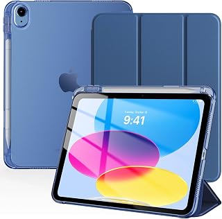 TiMOVO Funda para iPad A16 11ª Gen 11"/10ª Gen 10,9", Gris Azul