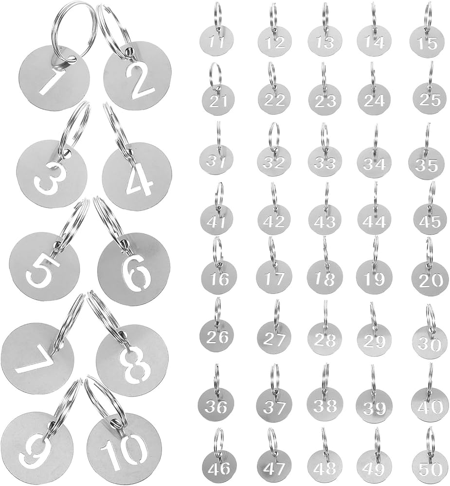 ダークネス　金　１枚 Amazon | Kisangel 番手タグ 1〜50番 番号札 ドア番号タグ