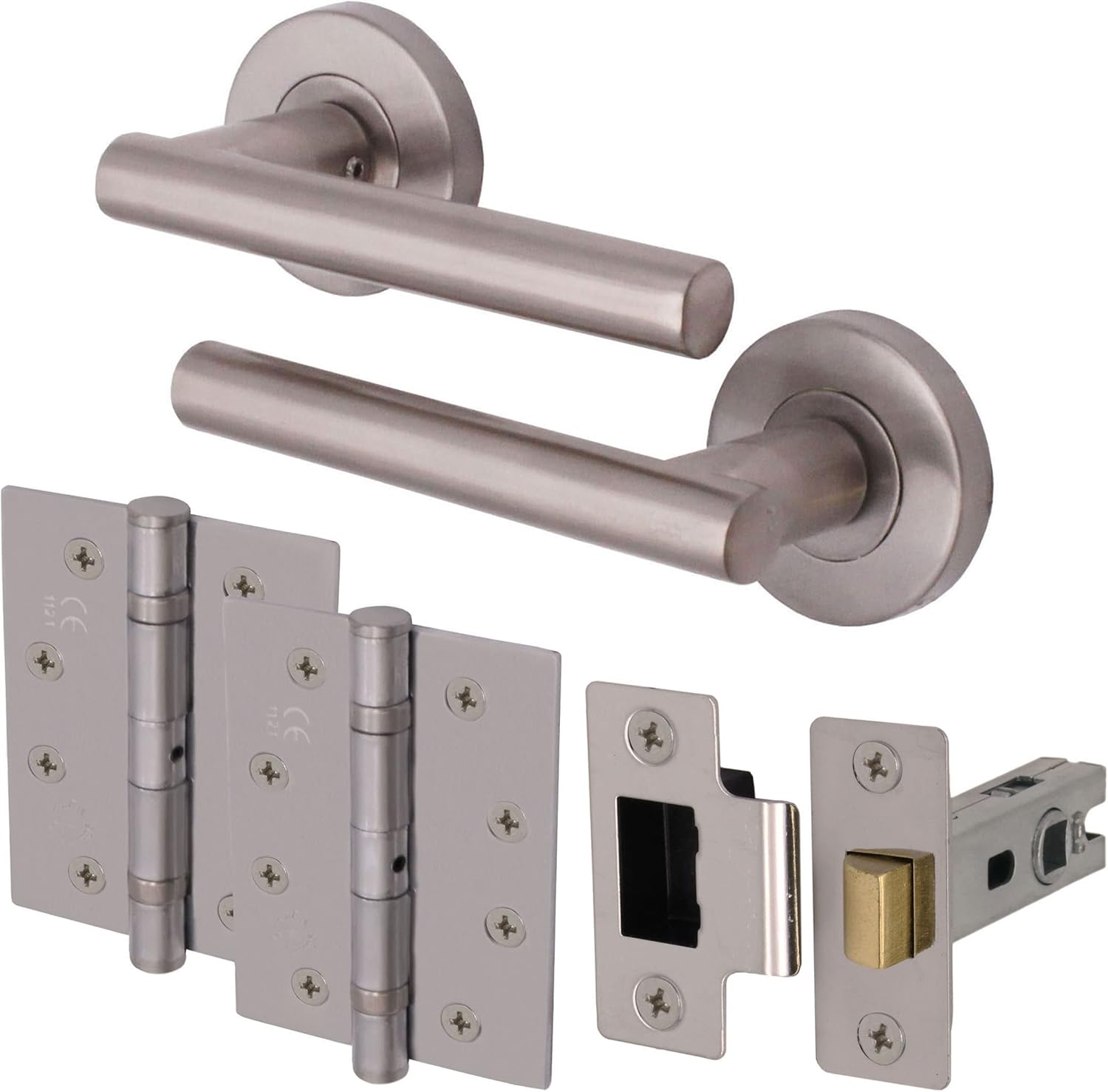 EAI Olbia Door Handle Hinge and Latch Kit 78mm Latch & 76mm Hinge